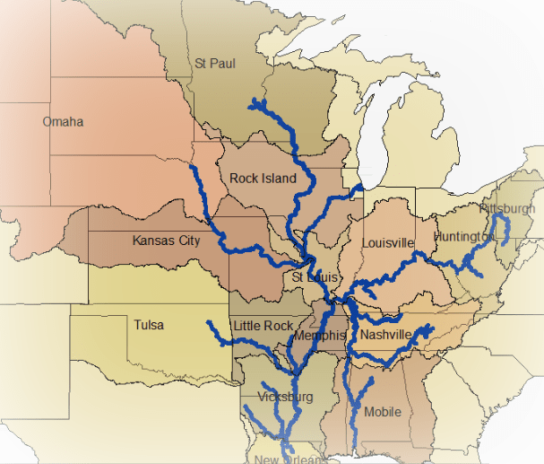 Atchafalaya River Depth Charts