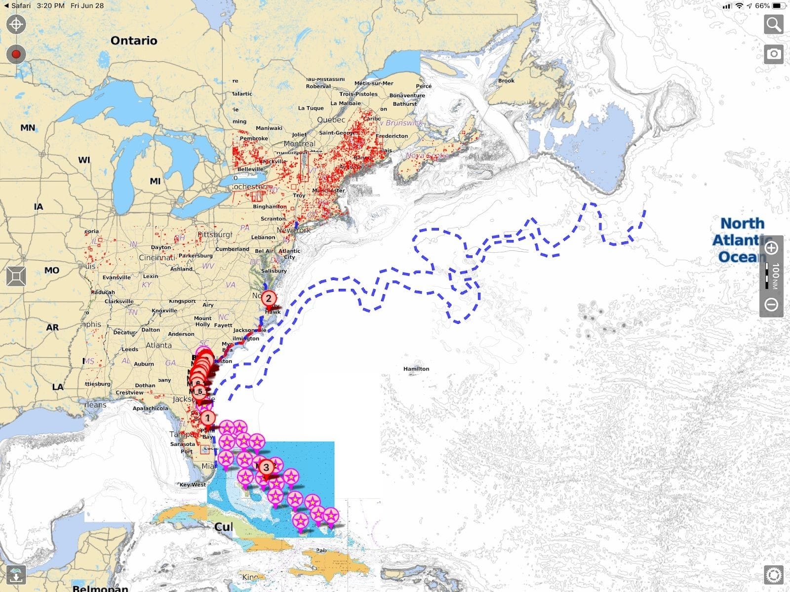 gulf stream world map